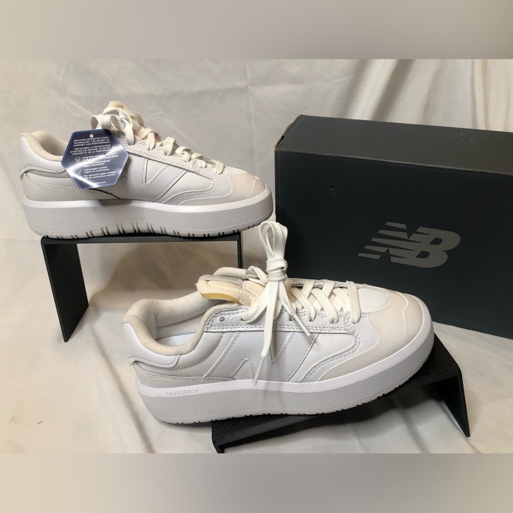 New Balance White Athletic Shoes